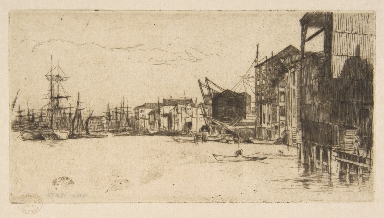 Cais do comércio livre de James McNeill Whistler