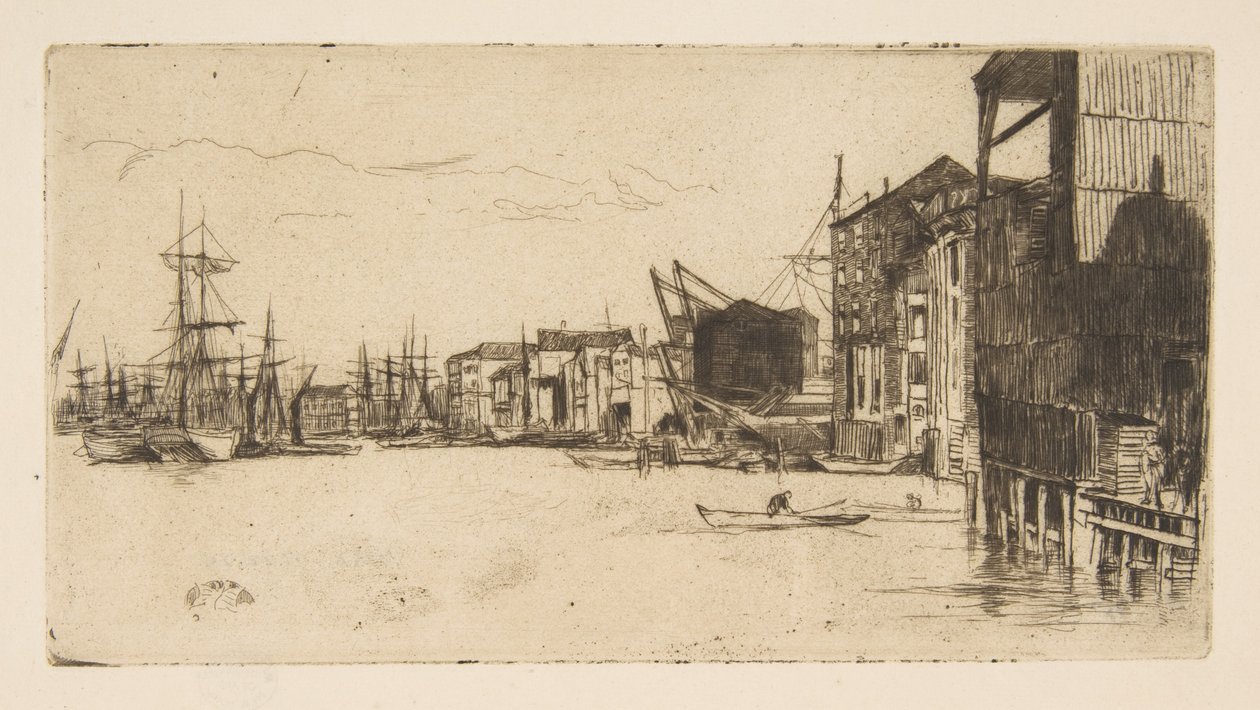 Cais do livre comércio de James McNeill Whistler