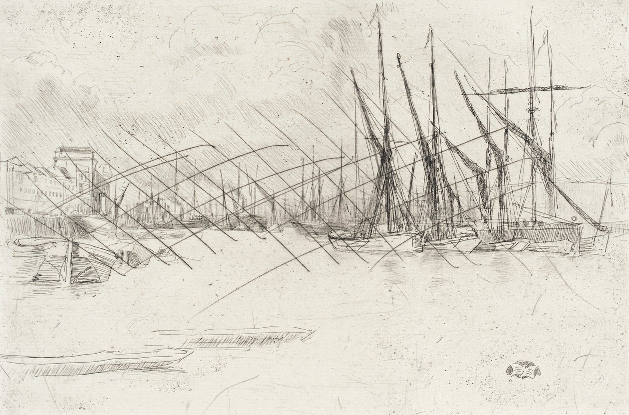 A partir das Escadas do Arenque em conserva de James McNeill Whistler