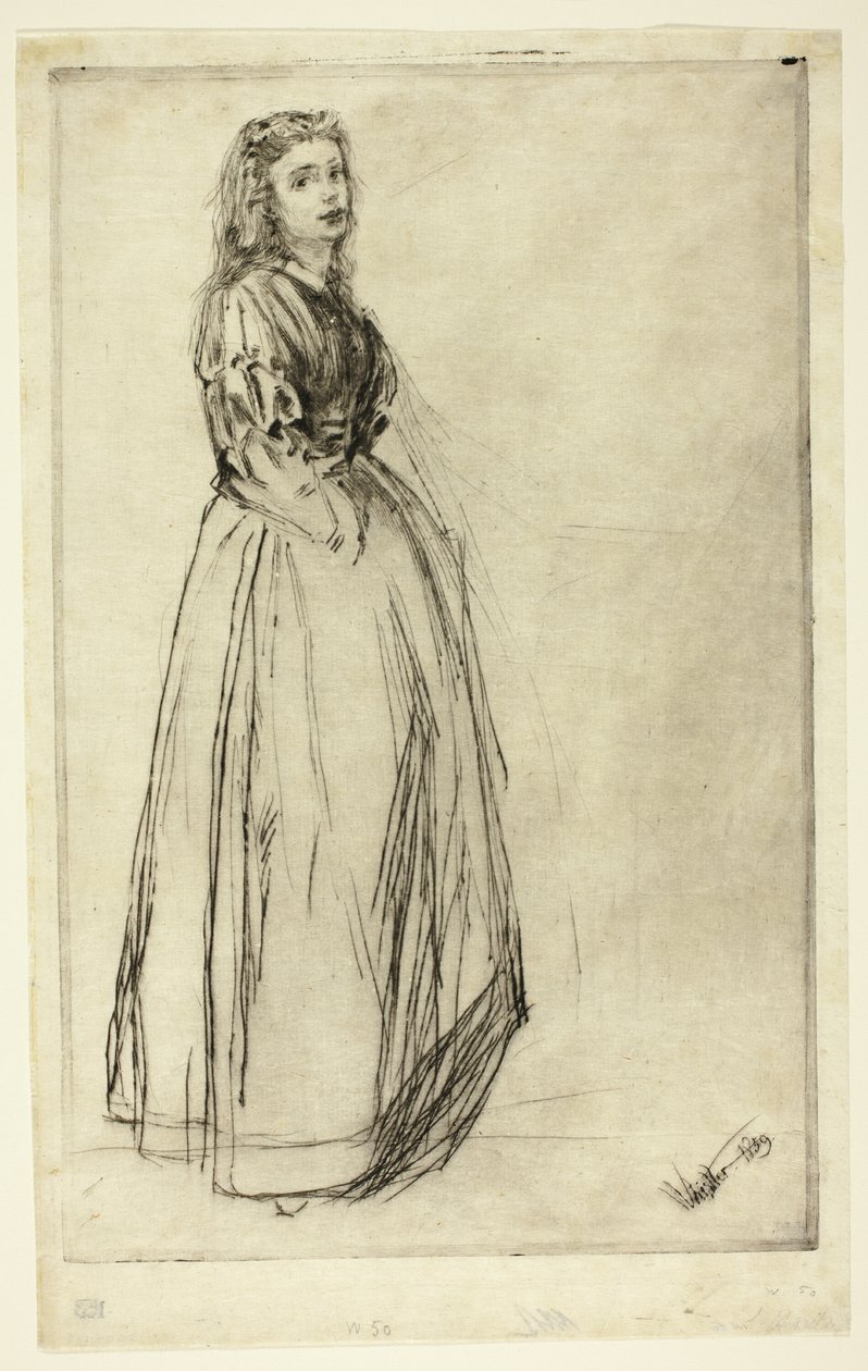 Fumette, em pé de James Abbott McNeill Whistler