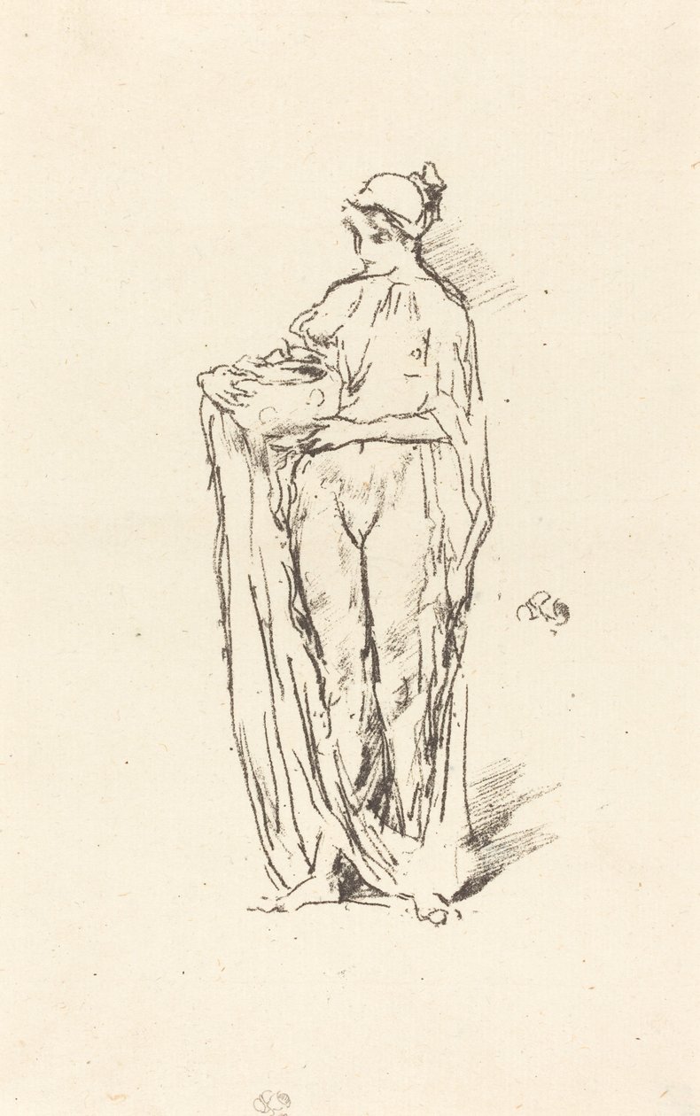 menina com tigela de James Abbott McNeill Whistler