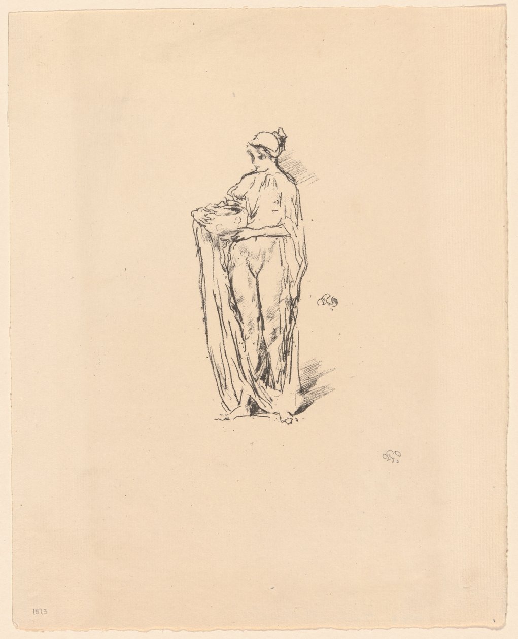 menina com tigela de James Abbott McNeill Whistler