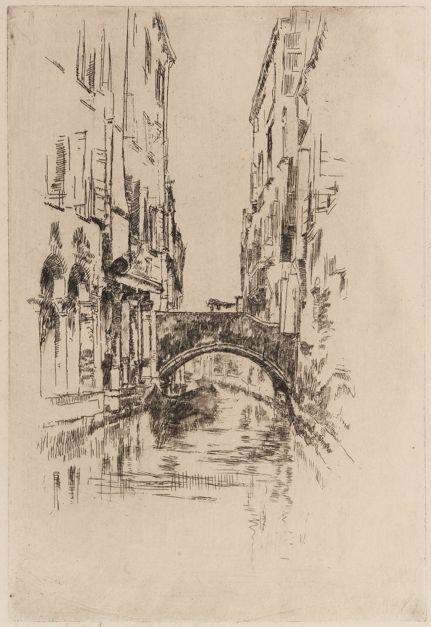 Gôndola sob uma ponte de James Abbott McNeill Whistler