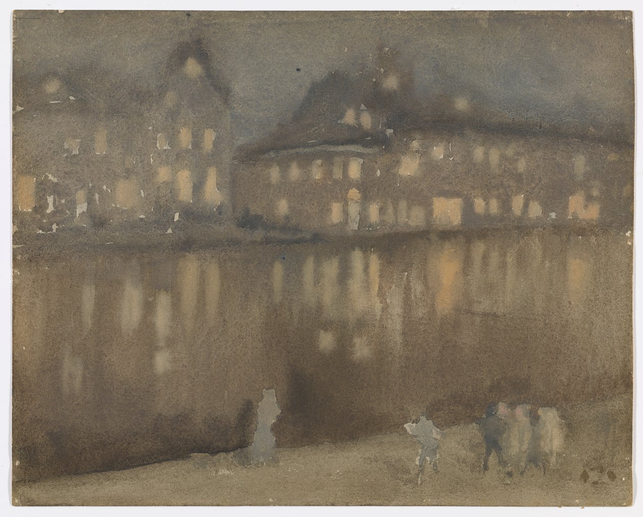 Grande Canal, Amsterdã; Noturno de James Abbott McNeill Whistler