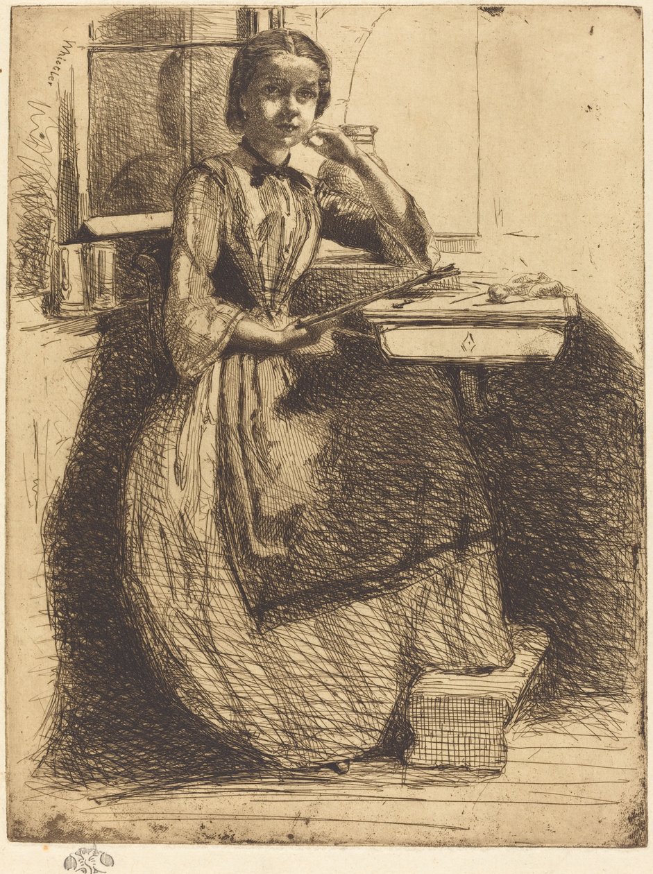 Gretchen em Heidelberg de James Abbott McNeill Whistler