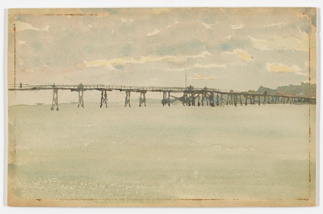 Gray e Silver-Pier, Southend de James Abbott McNeill Whistler