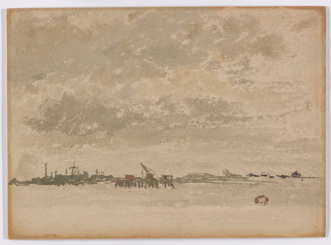Cinza e Prata-Purfleet de James Abbott McNeill Whistler