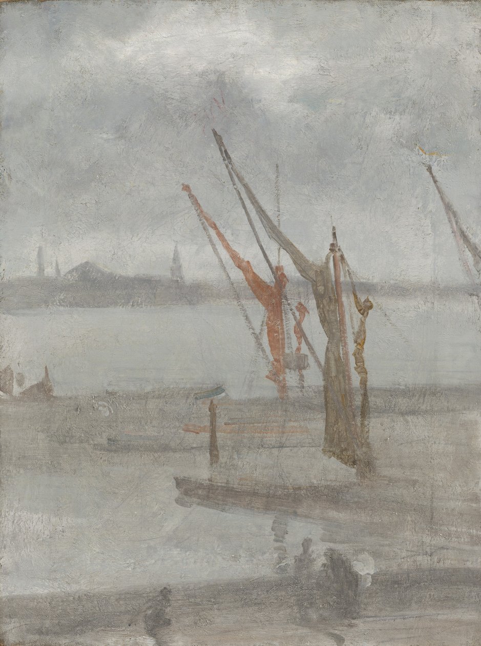 Cinza e Prata: Chelsea Wharf de James Abbott McNeill Whistler