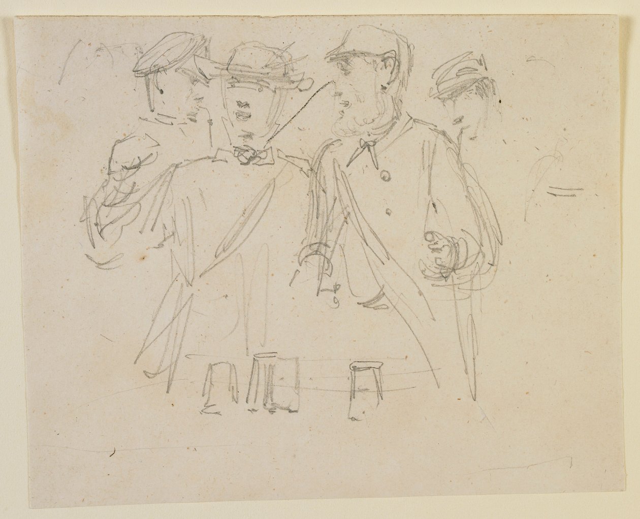 Grupo de quatro homens de James Abbott McNeill Whistler