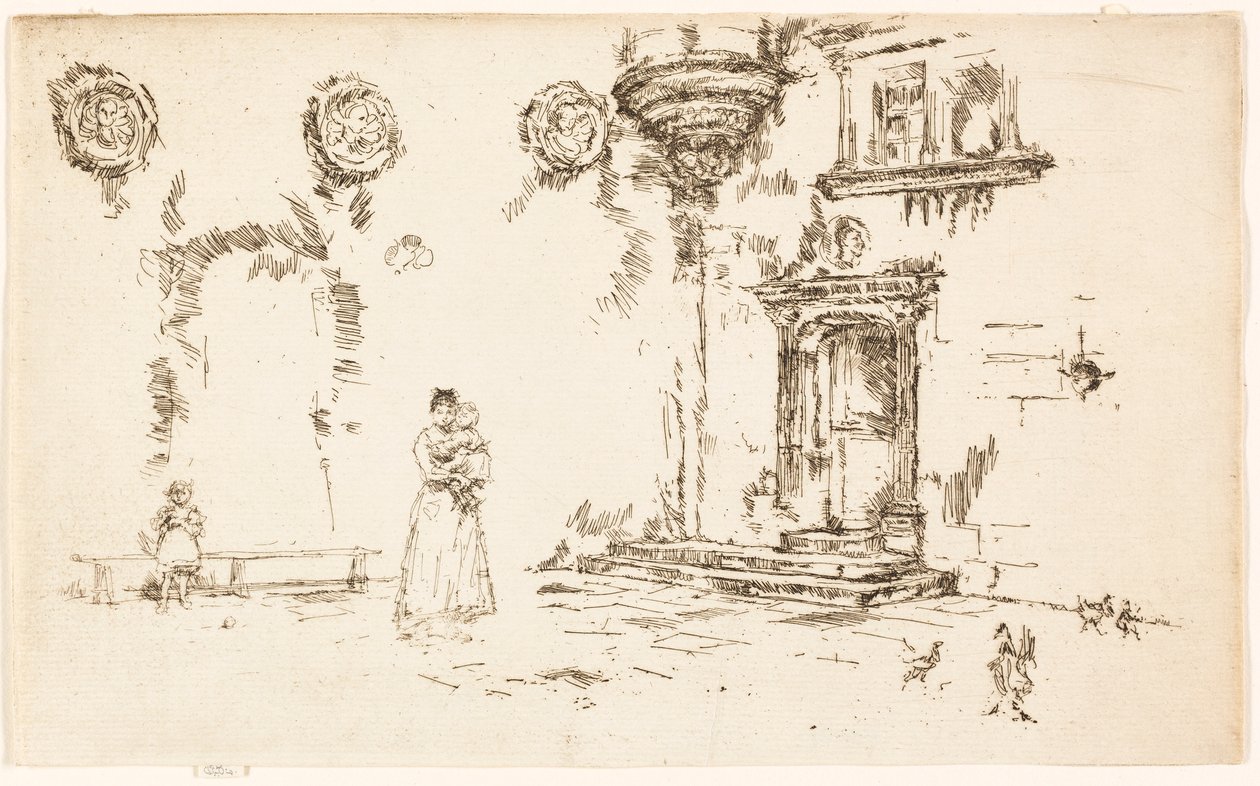 Hotel Lallemant, Bourges de James McNeill Whistler