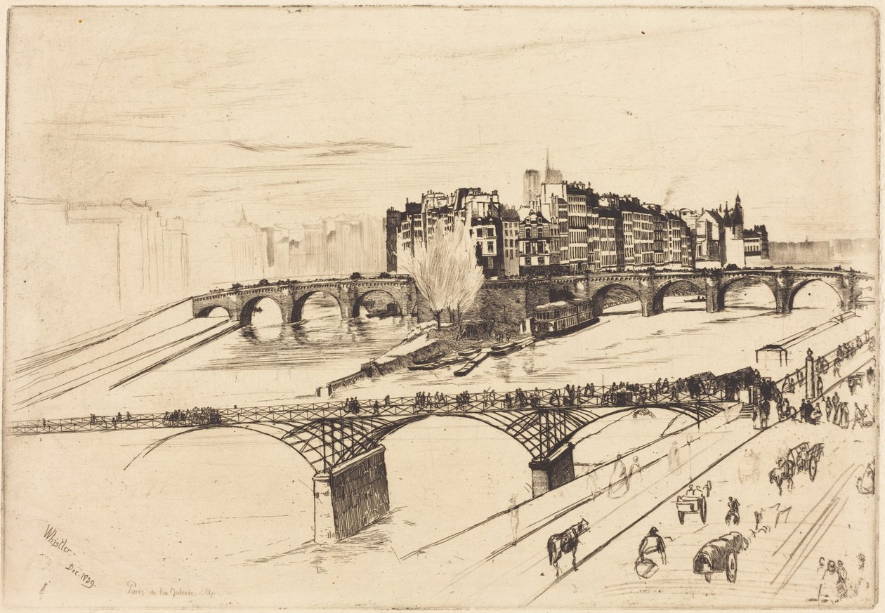 Île de la Cité, Paris de James McNeill Whistler