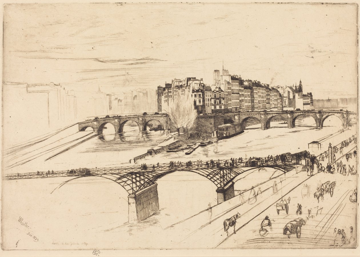 Île de la Cité, Paris de James McNeill Whistler