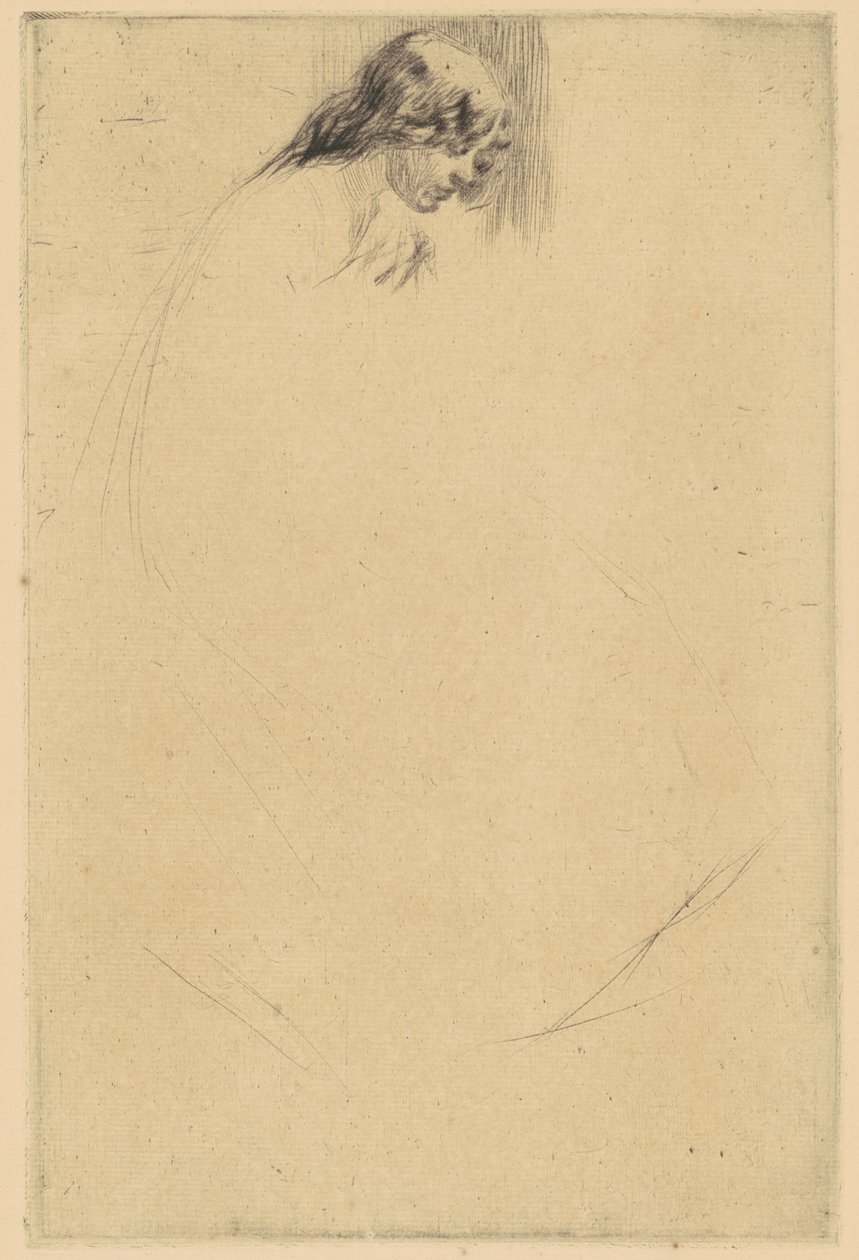Cabeça dobrada de Jo de James Abbott McNeill Whistler