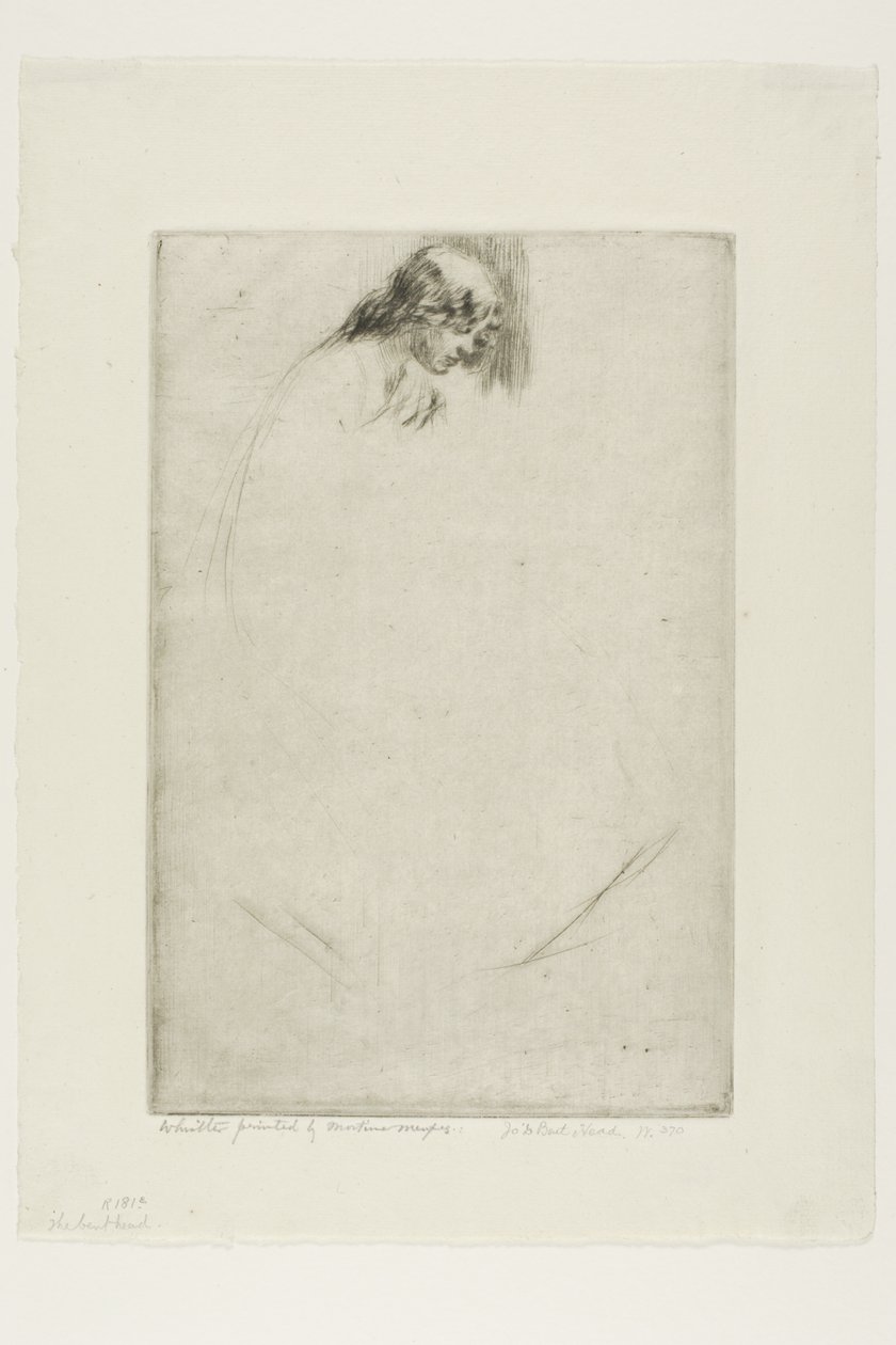 A cabeça inclinada de Jo de James McNeill Whistler