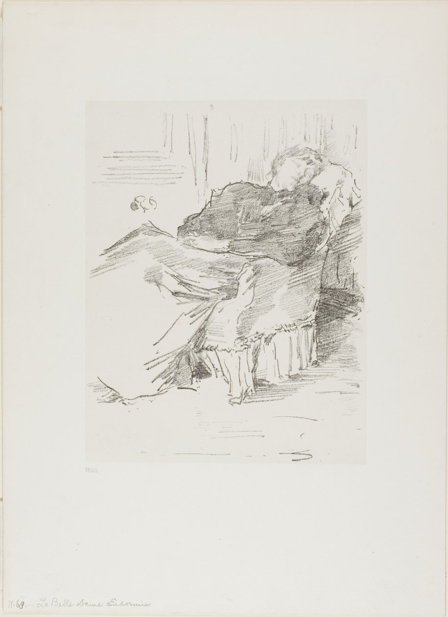 A bela dama adormecida de James Abbott McNeill Whistler