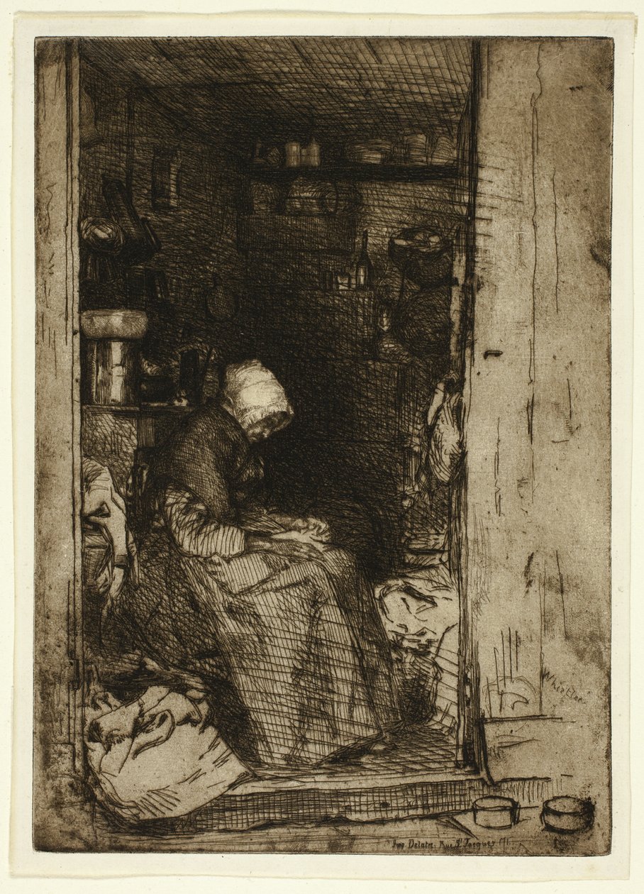 La Vieille aux Loques (A Velha com Trapos) de James Abbott McNeill Whistler