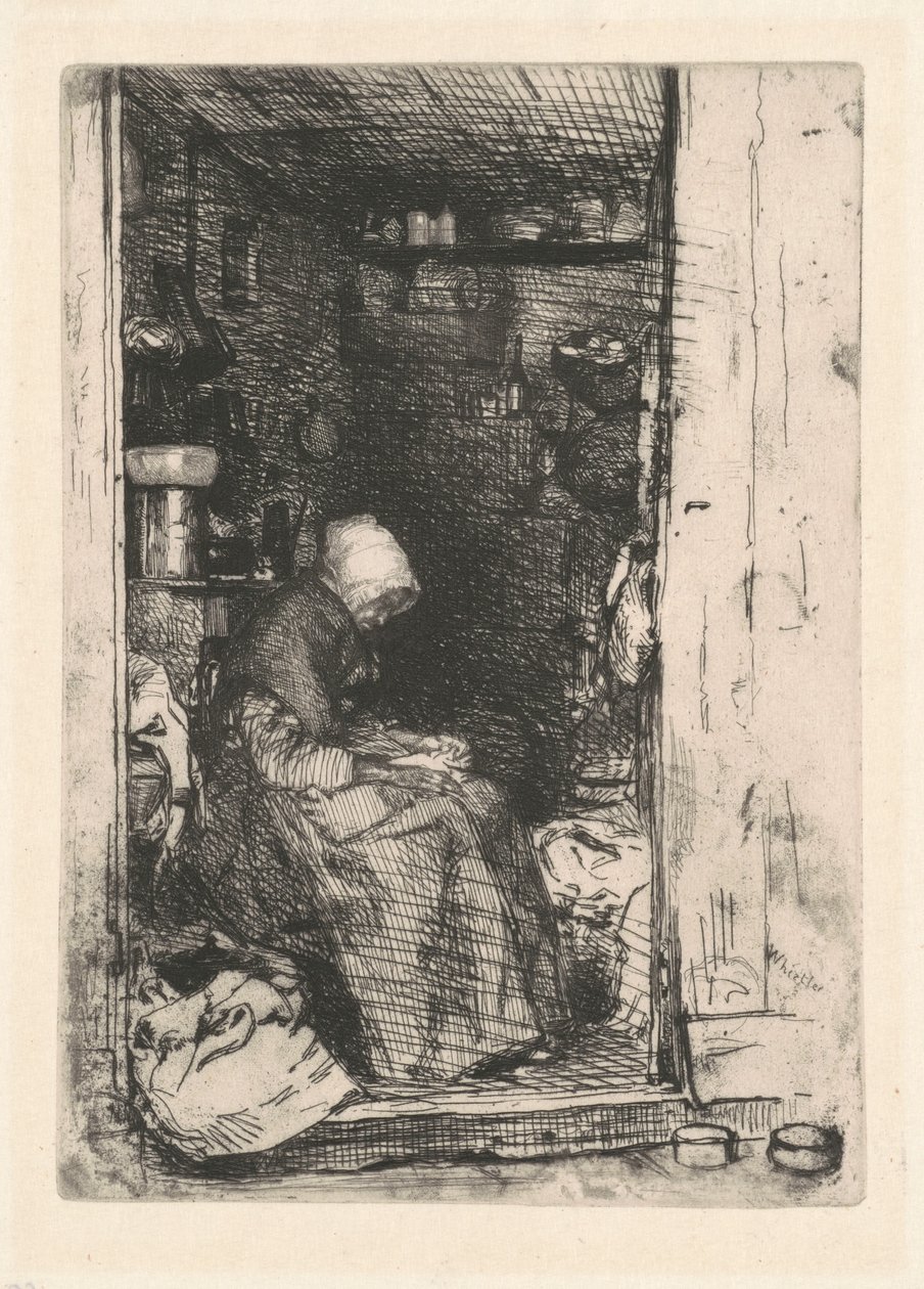 A velha vendedora de trapos de James McNeill Whistler