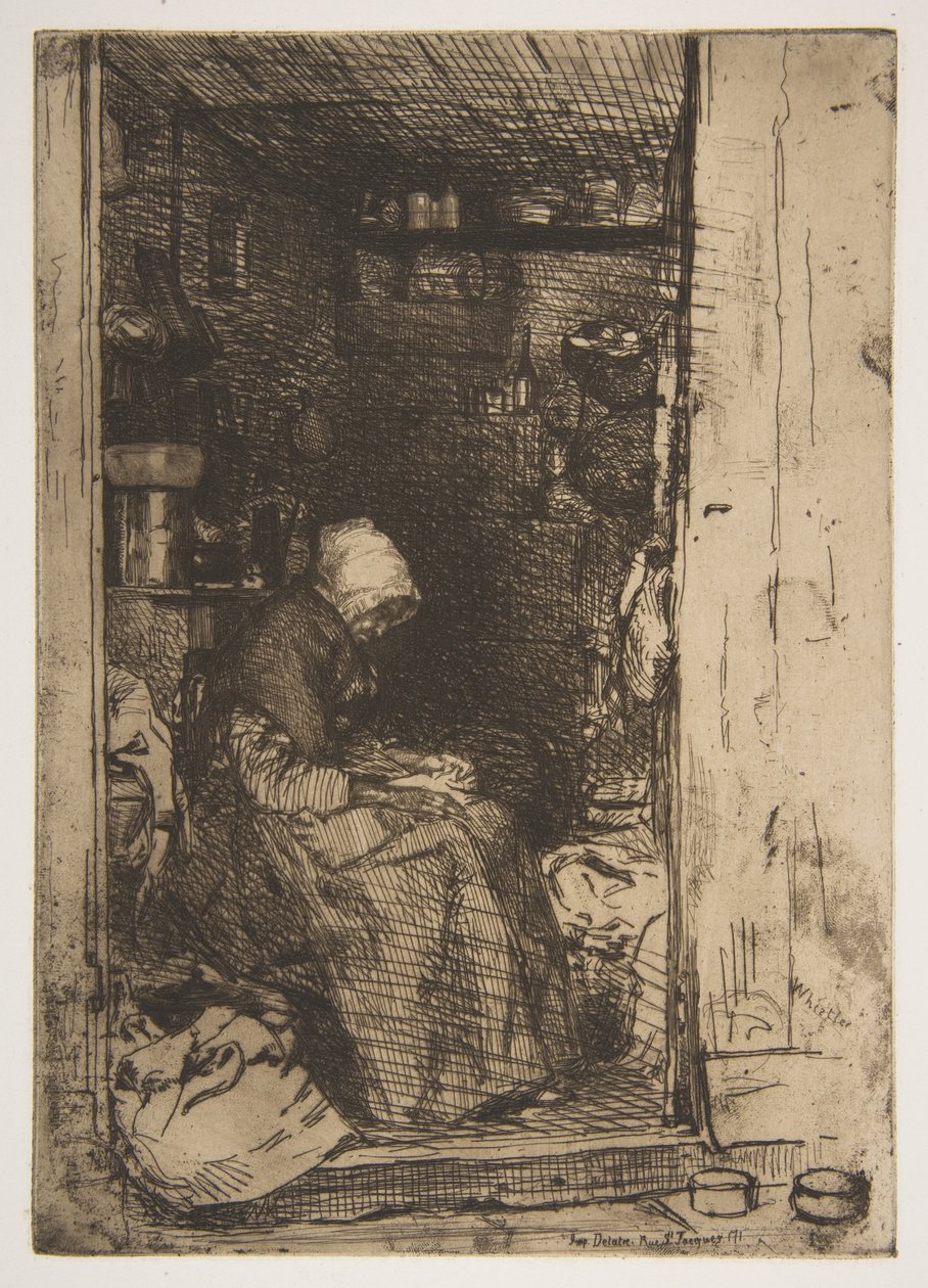A velha dos farrapos de James McNeill Whistler