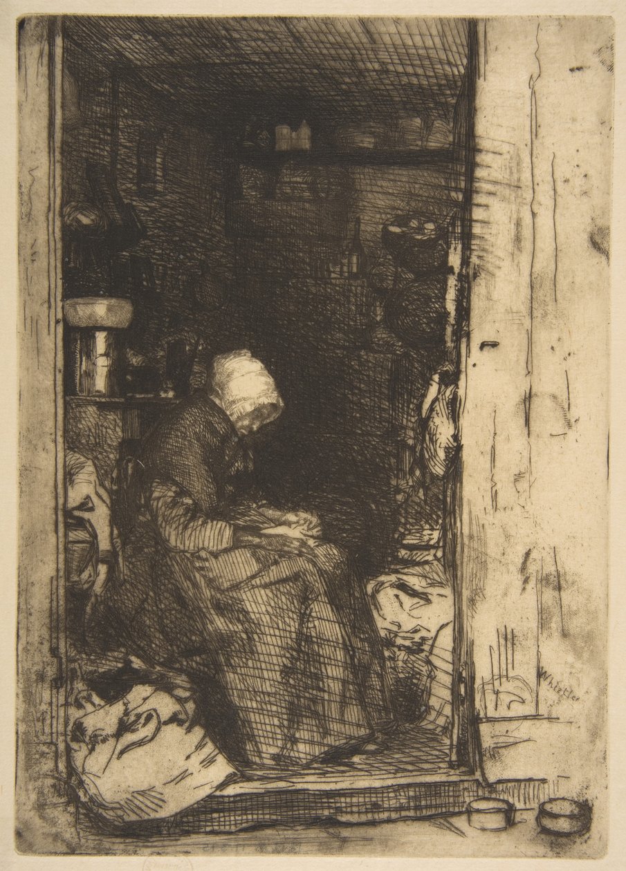 A velha dos trapos de James McNeill Whistler