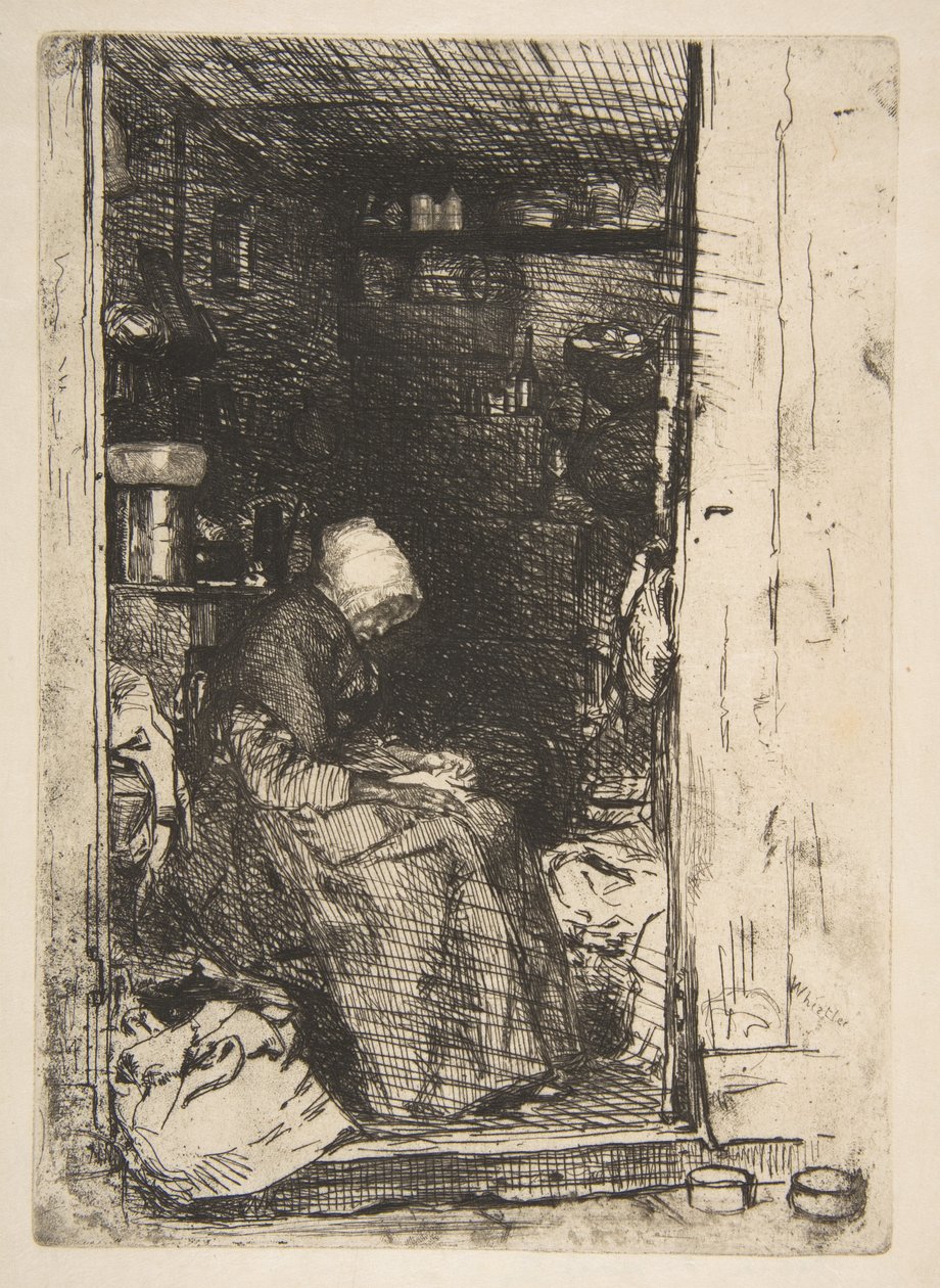 A velha dos trapos de James McNeill Whistler