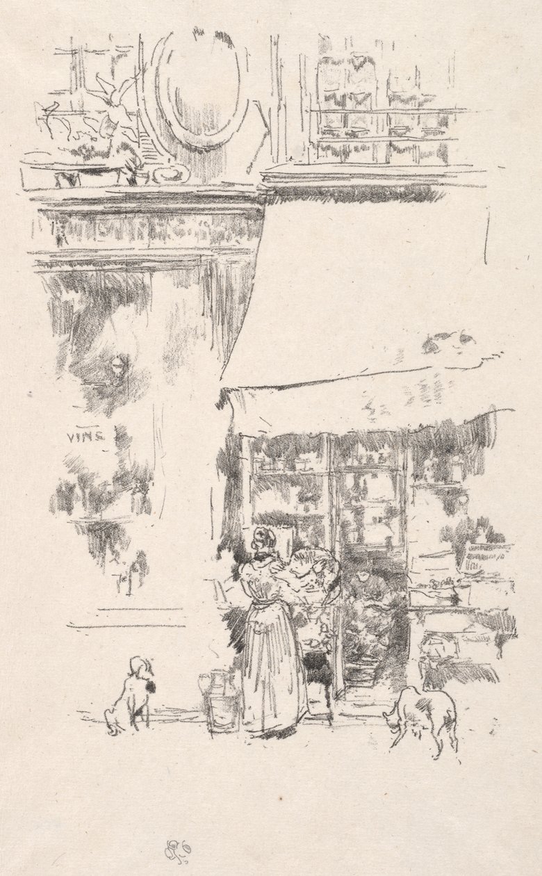 A loja de frutas da Rua de Grenelle de James McNeill Whistler