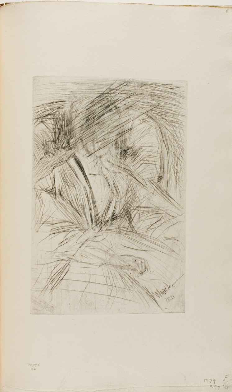 Senhora em uma poltrona de James Abbott McNeill Whistler
