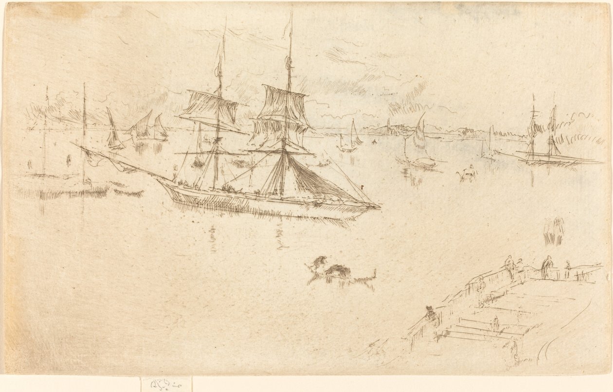 Lagoa: meio-dia de James Abbott McNeill Whistler