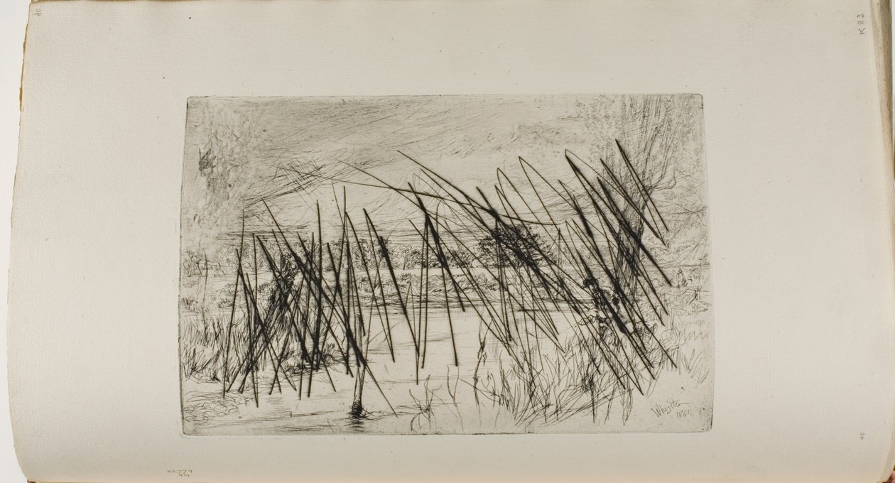 Paisagem com Pescador de James Abbott McNeill Whistler
