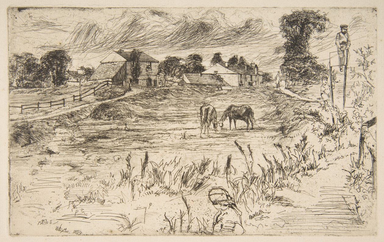 Paisagem com o cavalo de James McNeill Whistler