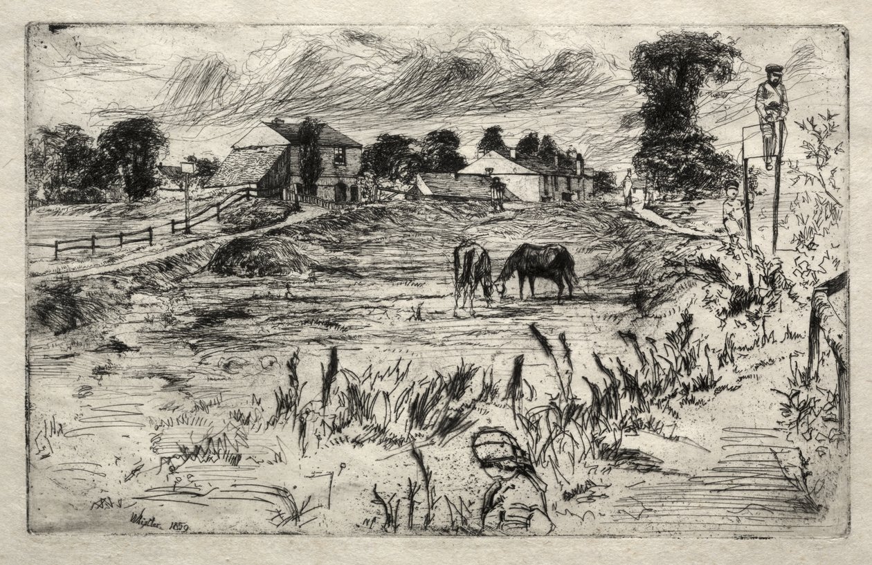 Paisagem com o cavalo de James McNeill Whistler