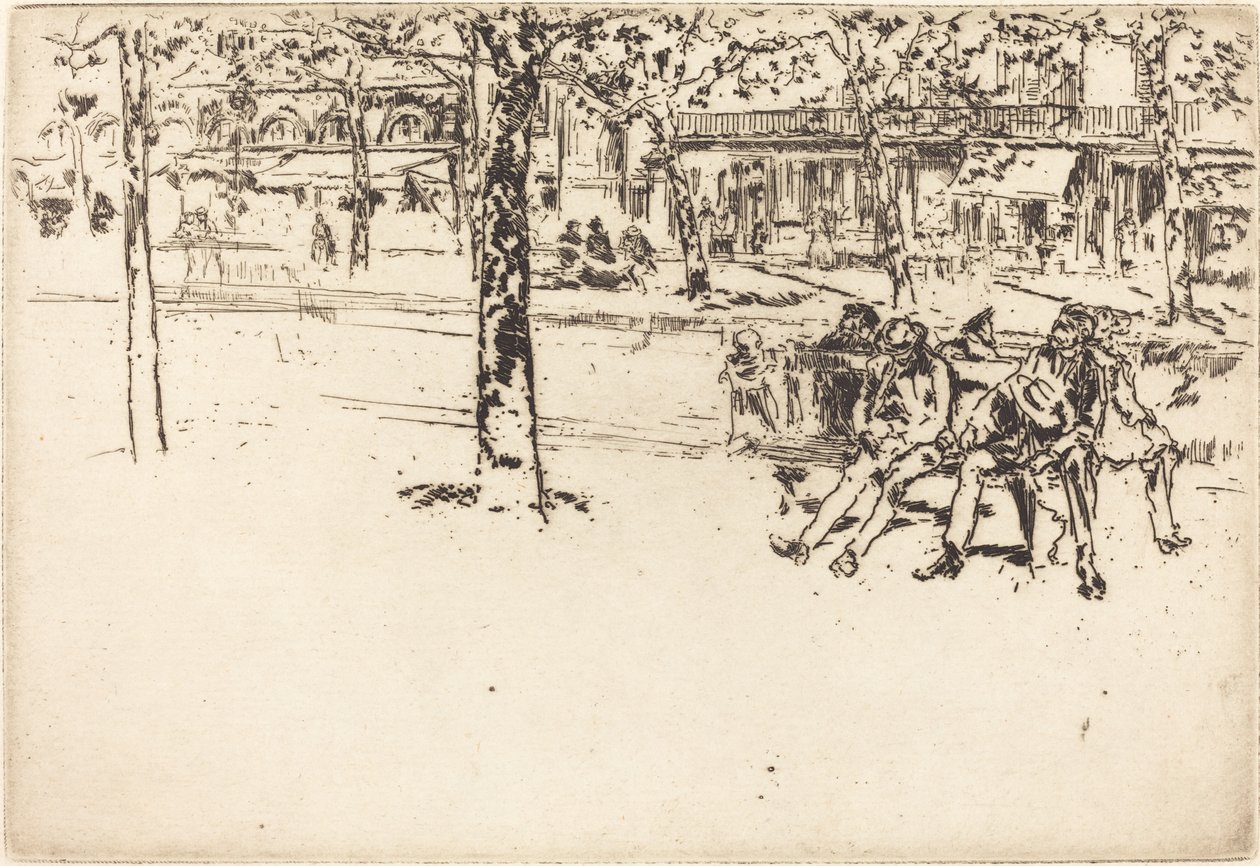 Boulevard Poissonnière de James Abbott McNeill Whistler