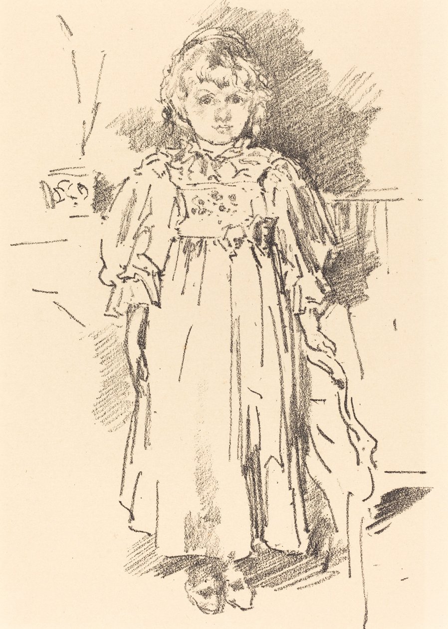 Pequena Evelyn de James Abbott McNeill Whistler
