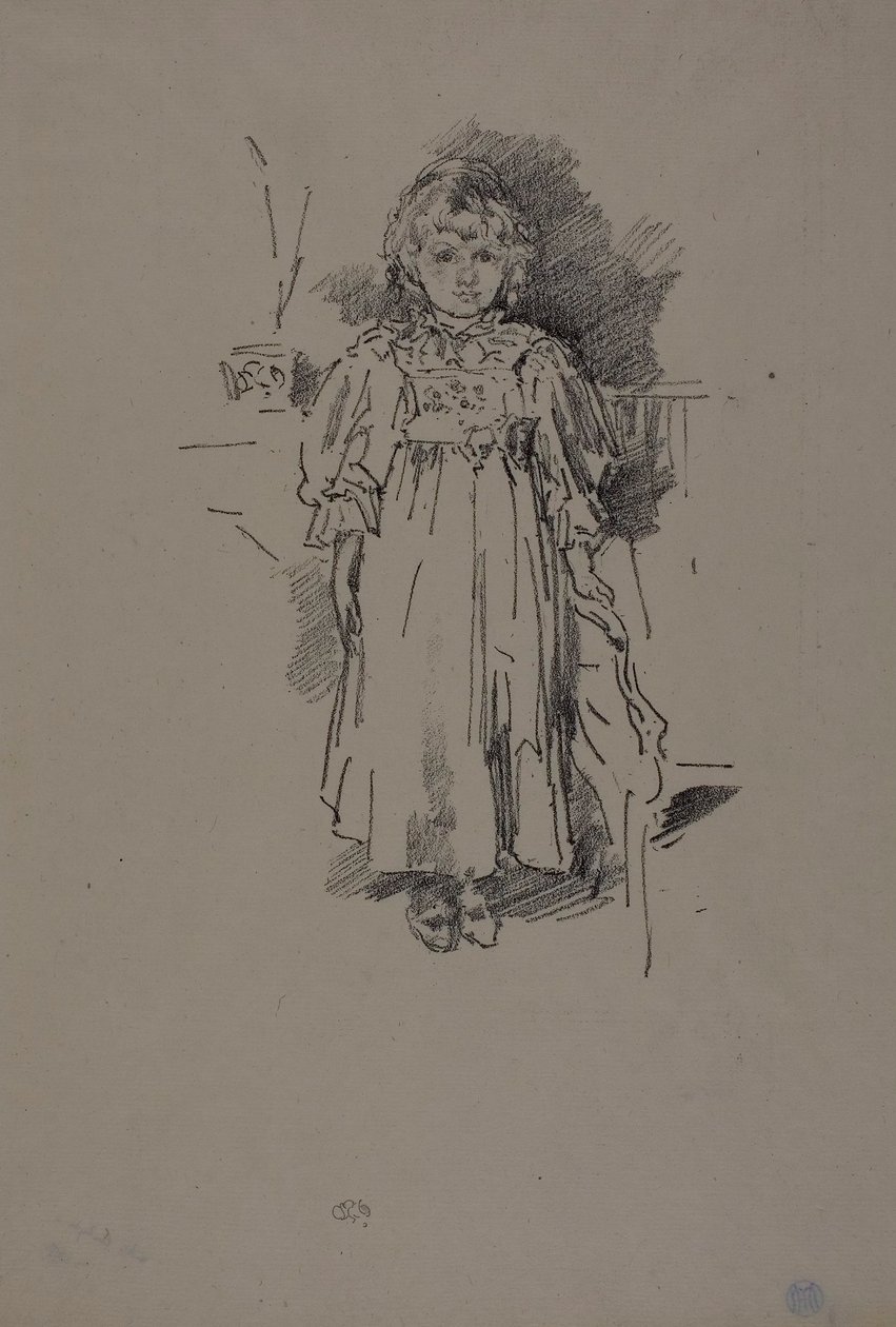 Pequena Evelyn de James Abbott McNeill Whistler