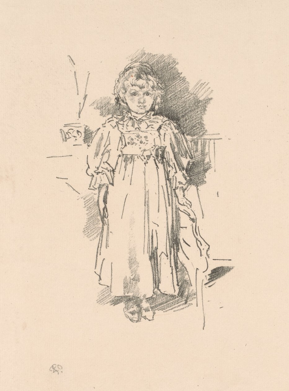 Pequena Evelyn de James Abbott McNeill Whistler