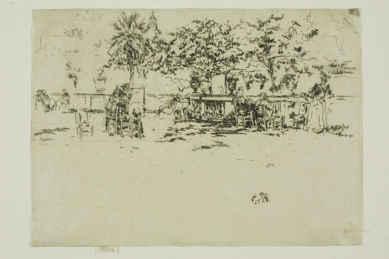 Little Terrace, Jardins de Luxemburgo de James Abbott McNeill Whistler