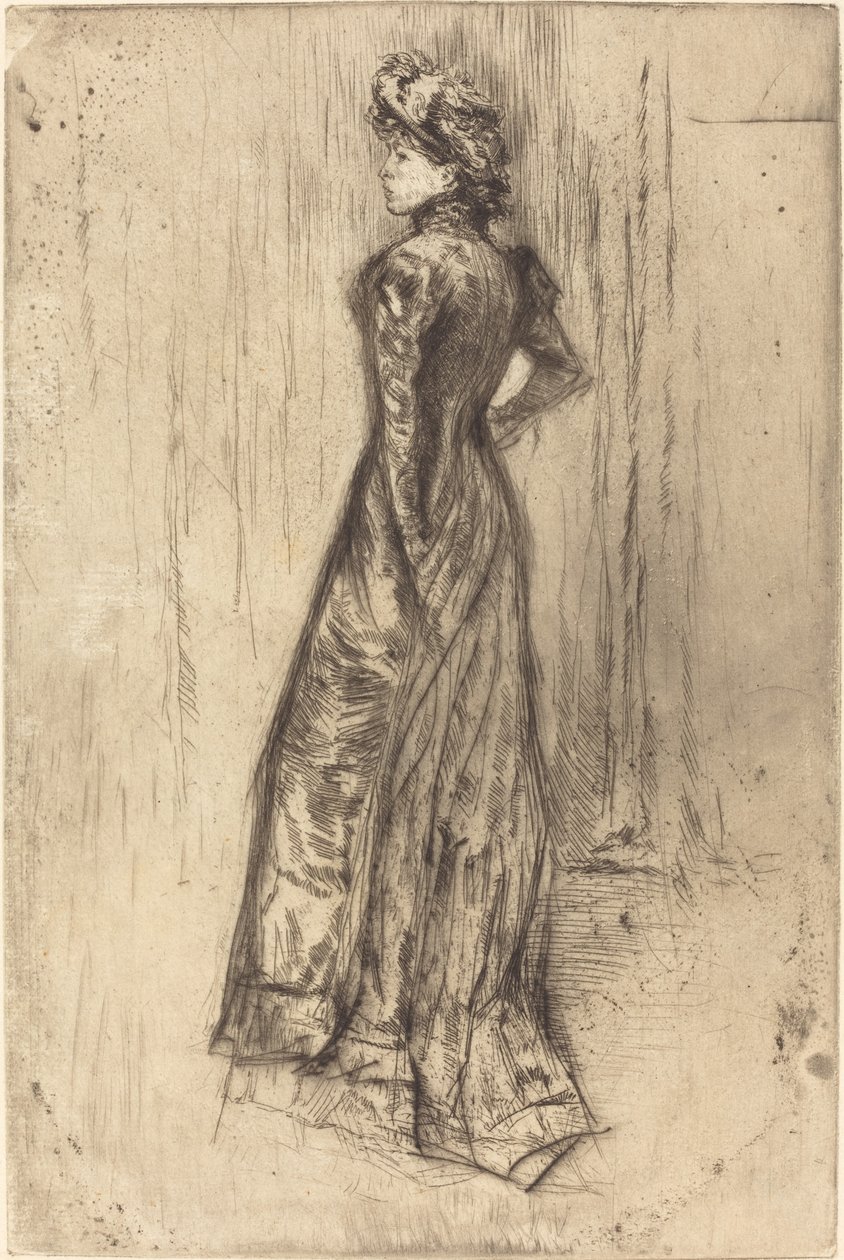 Maud, de pé de James Abbott McNeill Whistler