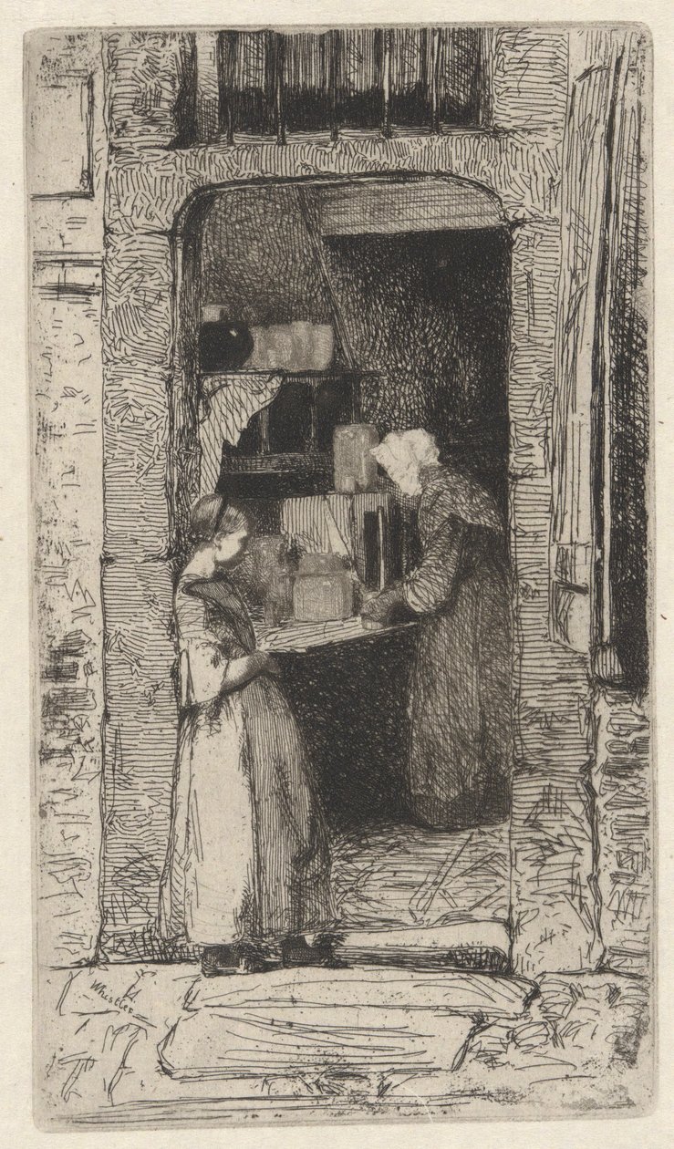 Mulher Mostarda, uma das doze gravuras da natureza de James Abbott McNeill Whistler