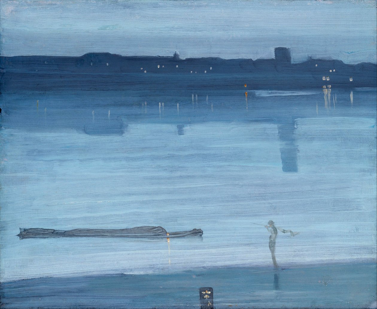 Nocturne: Azul e Prateado - Chelsea de James McNeill Whistler