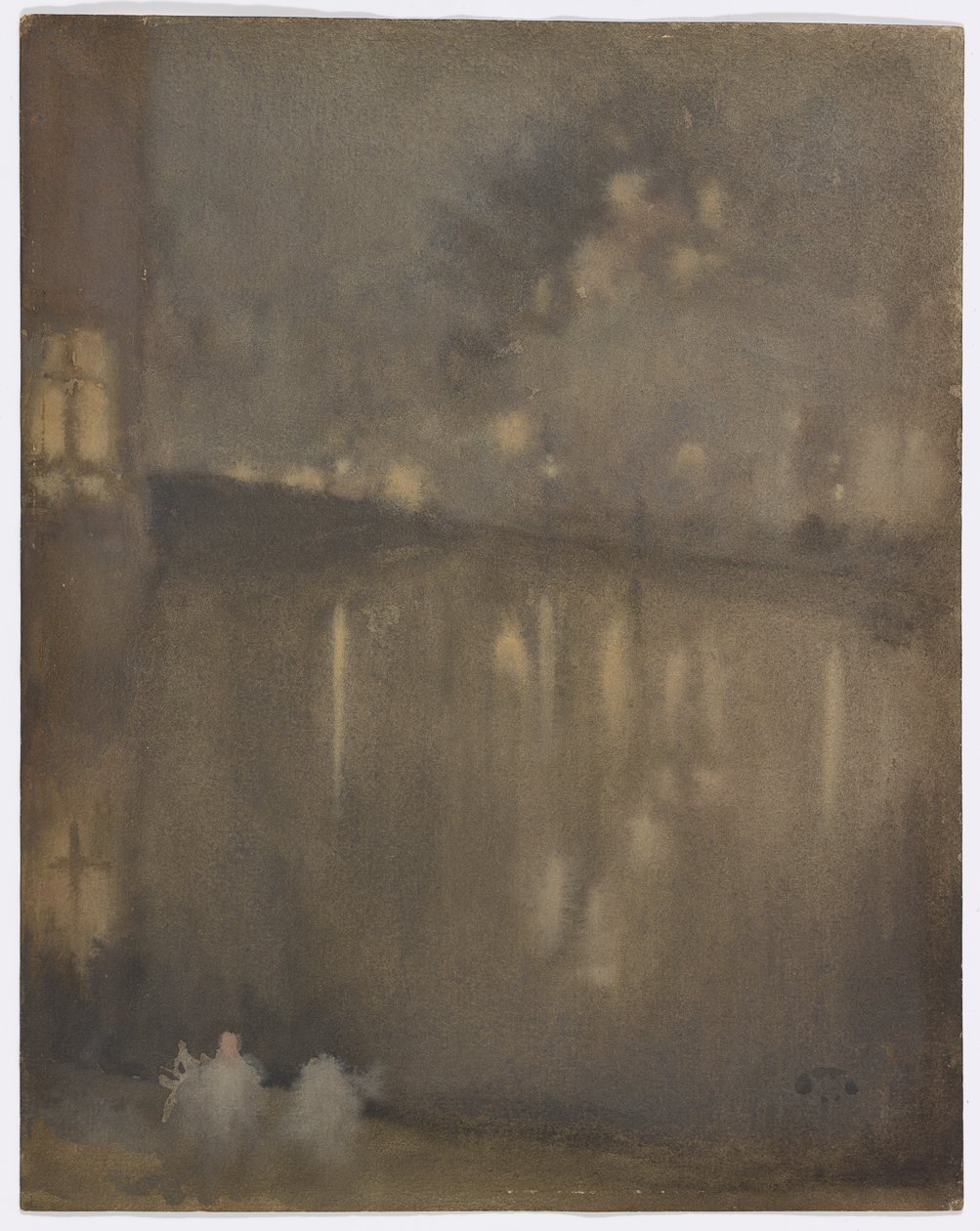 Noturno: Cinza e Dourado–Canal, Holanda de James Abbott McNeill Whistler