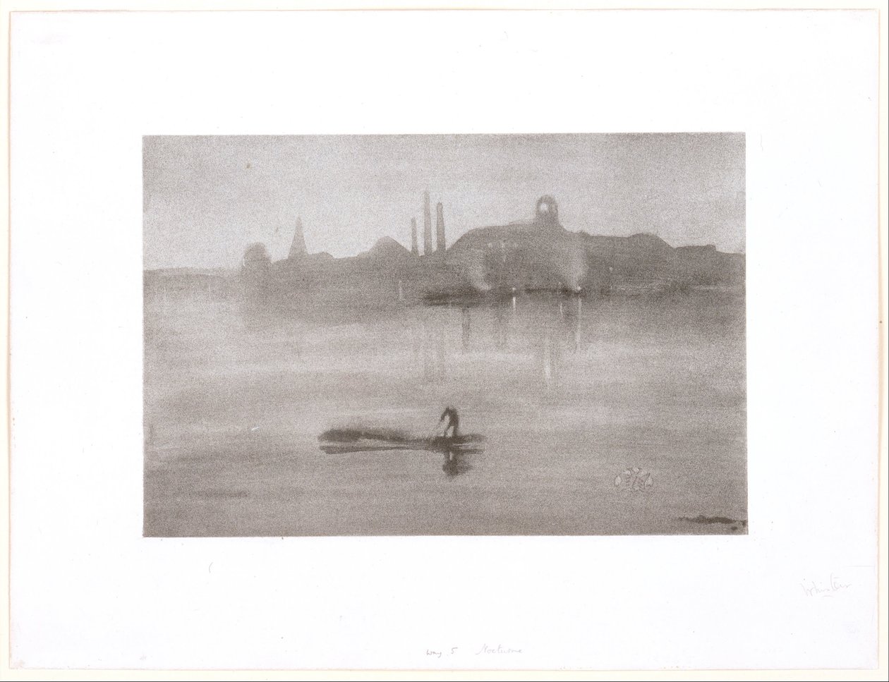 Nocturno: o rio em Battersea de James McNeill Whistler