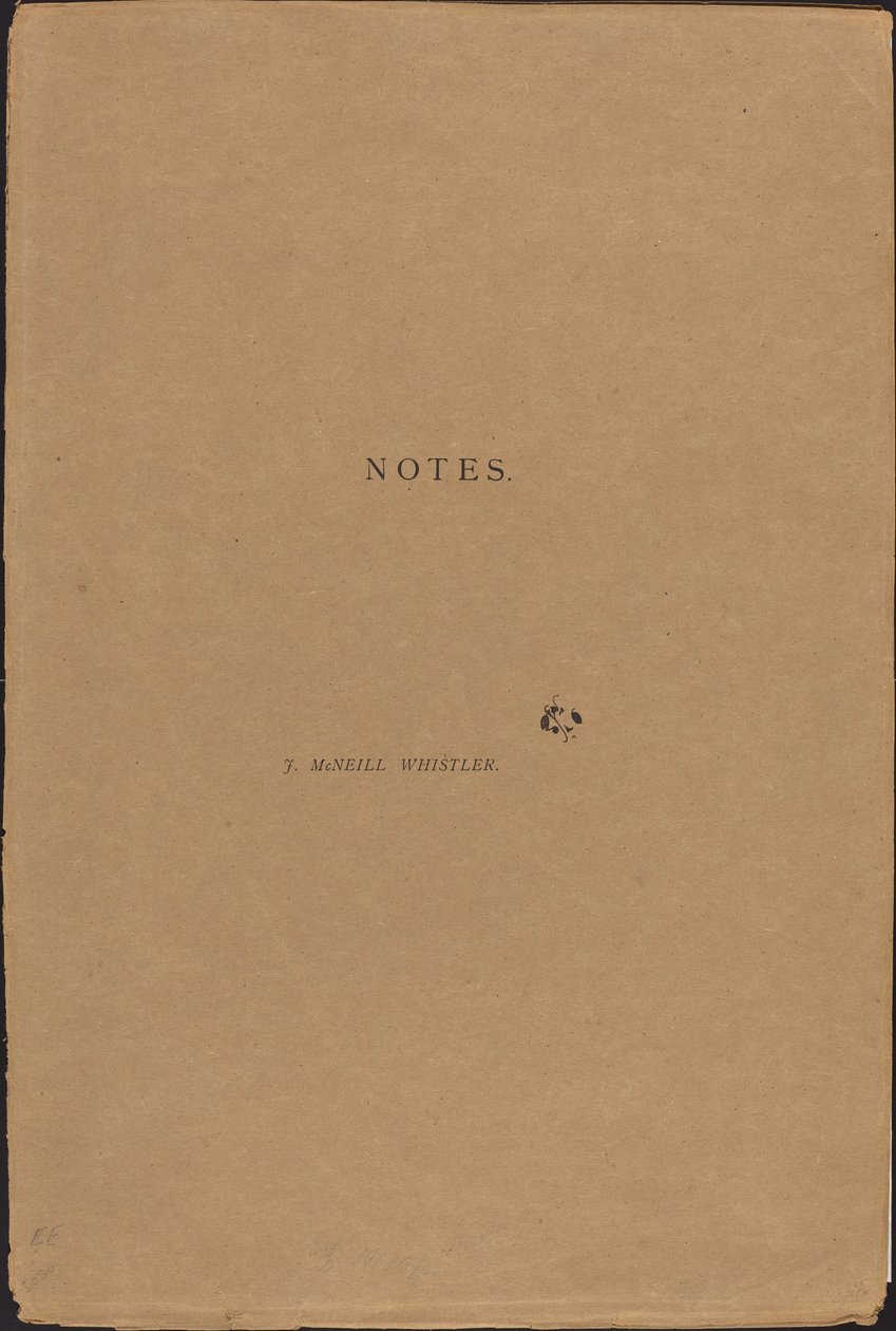 Notas de James Abbott McNeill Whistler