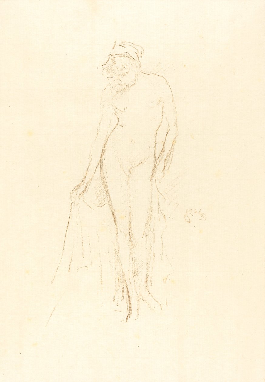 Modelo nu, em pé de James Abbott McNeill Whistler