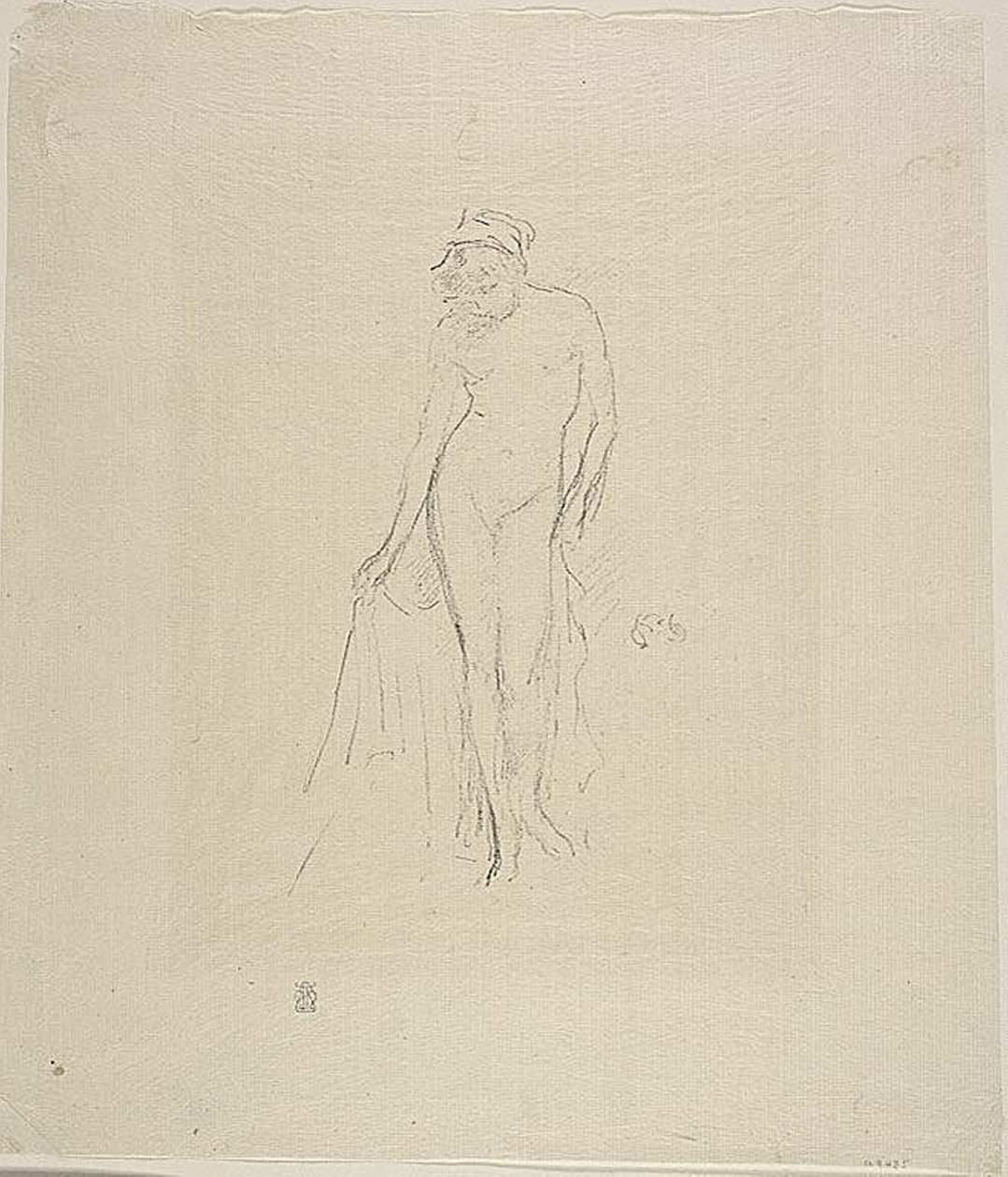 Modelo nu, em pé de James Abbott McNeill Whistler