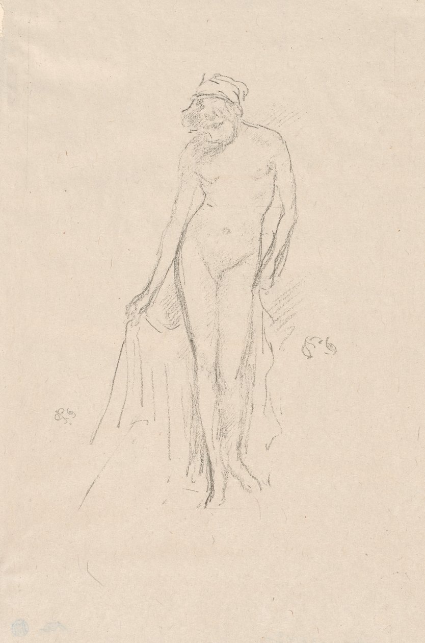 Modelo nu, em pé de James Abbott McNeill Whistler