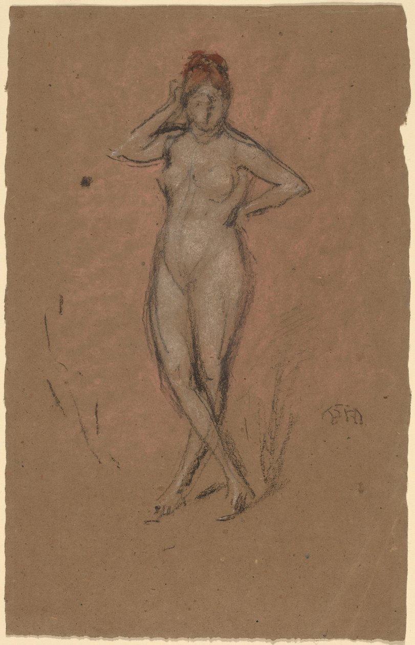 Nu em pé com as pernas cruzadas de James Abbott McNeill Whistler