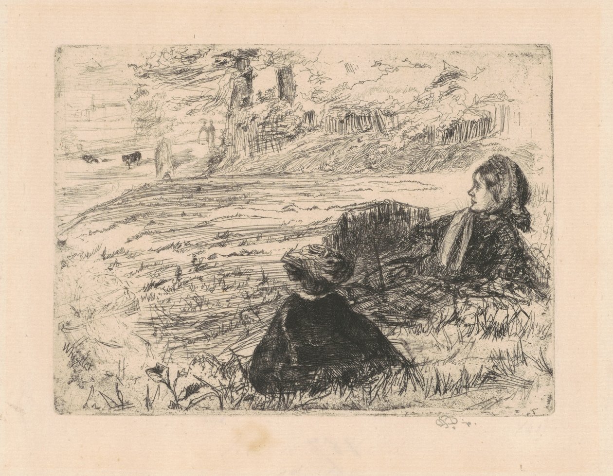 Enfermeira e criança de James Abbott McNeill Whistler
