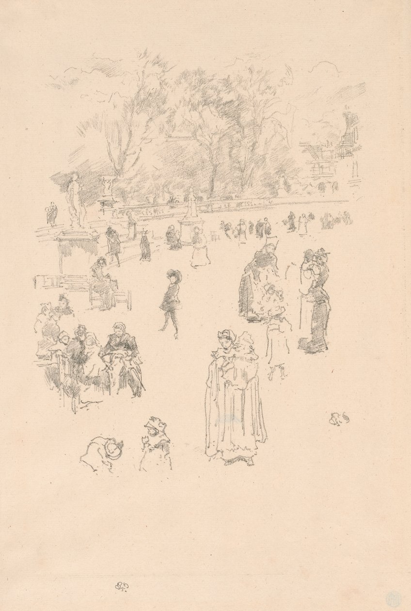 Amas: "As empregadas do Luxemburgo" de James Abbott McNeill Whistler