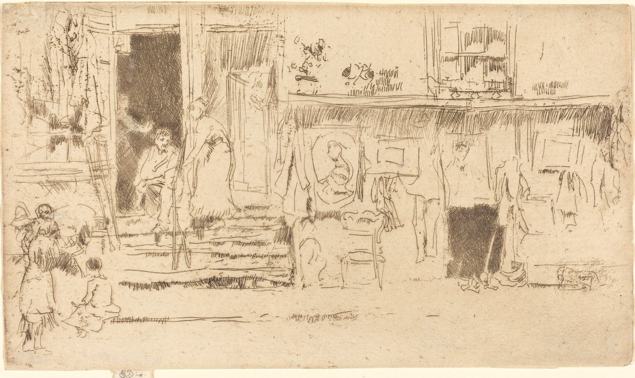 Loja de roupas velhas, No.II de James Abbott McNeill Whistler