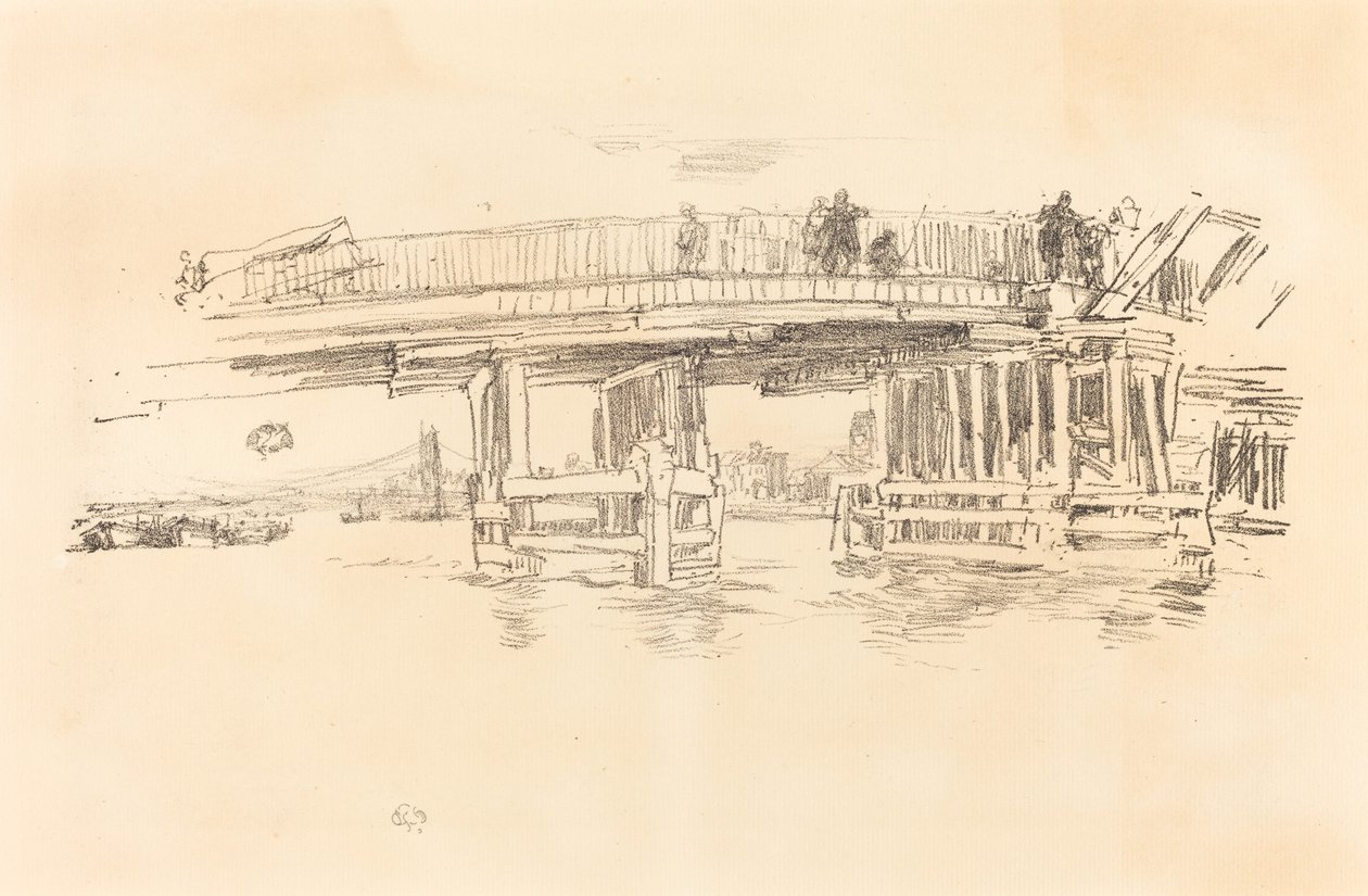 Ponte Velha de Battersea de James Abbott McNeill Whistler