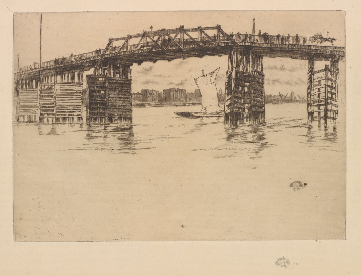 Ponte Velha de Battersea de James Abbott McNeill Whistler